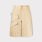 Jacquemus Le Short Raphia Linen Shorts