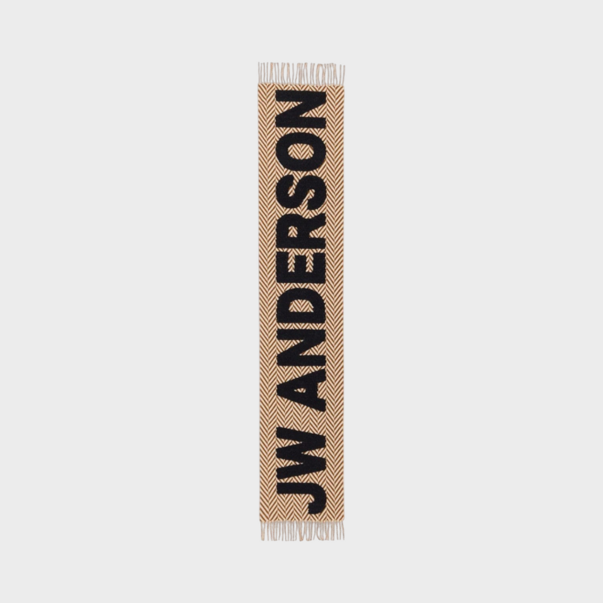 JW Anderson Wool & Alpaca Logo Scarf