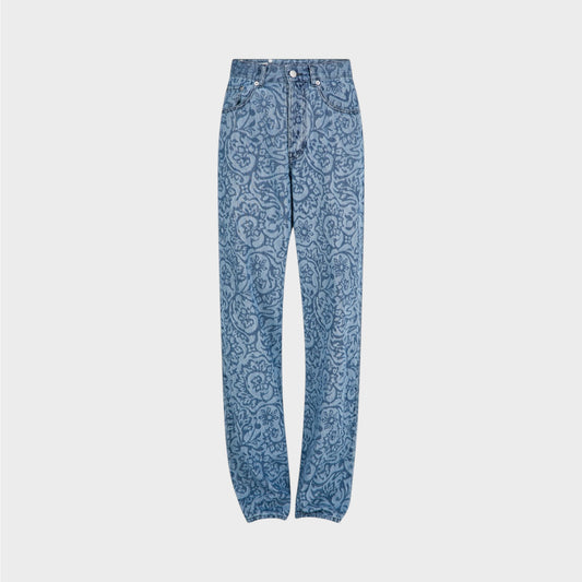 Dries Van Noten Peyton Lasered Denim Jeans