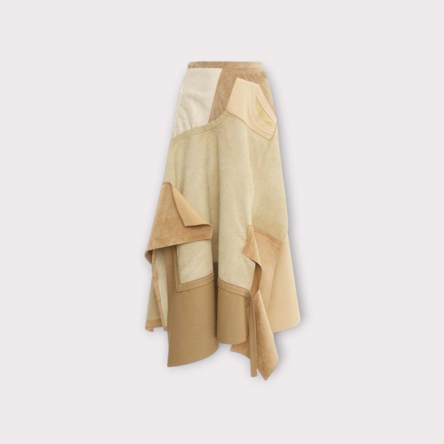 Loewe Patchwork Suede Skirt