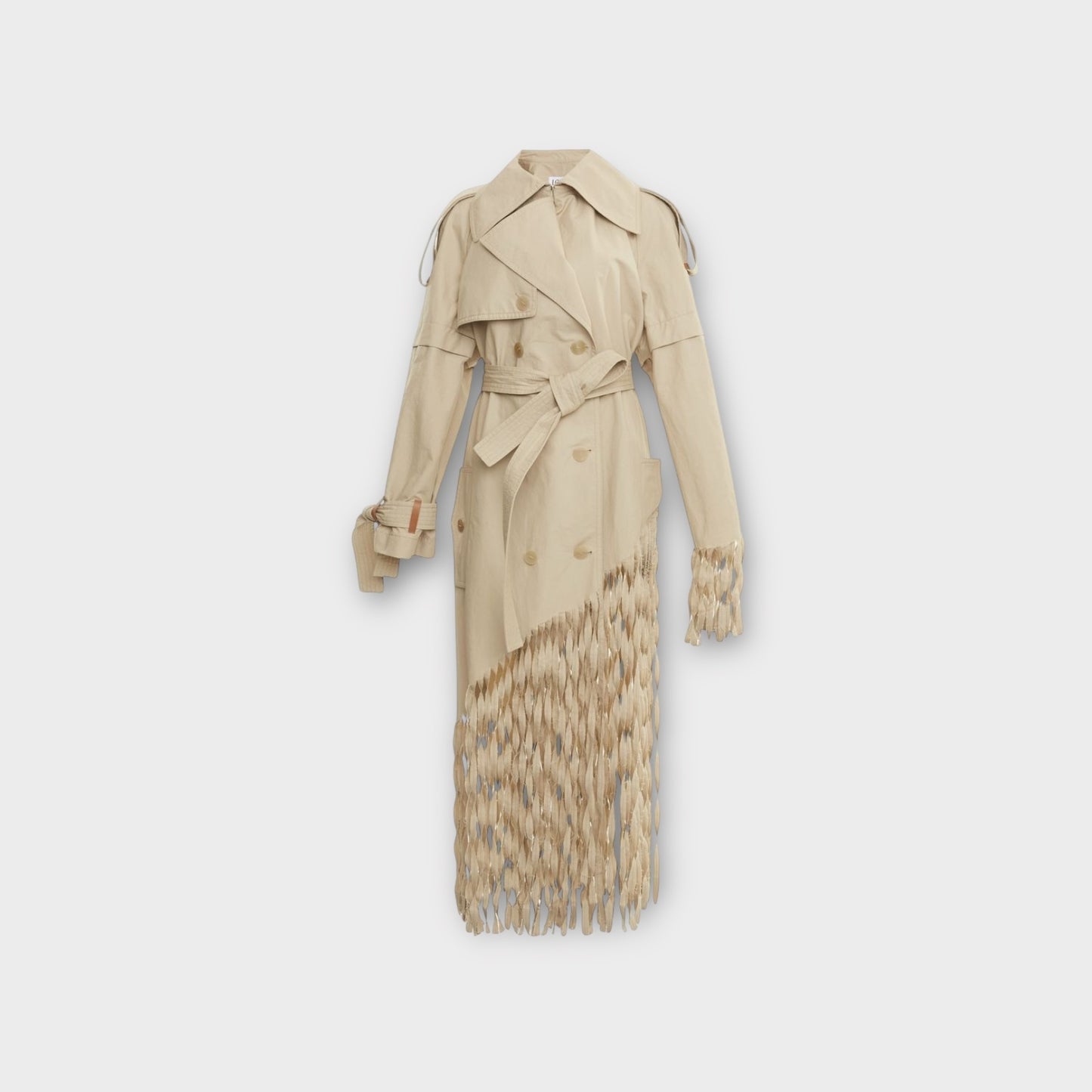Loewe Long Fringe Trench Coat