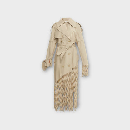 Loewe Long Fringe Trench Coat