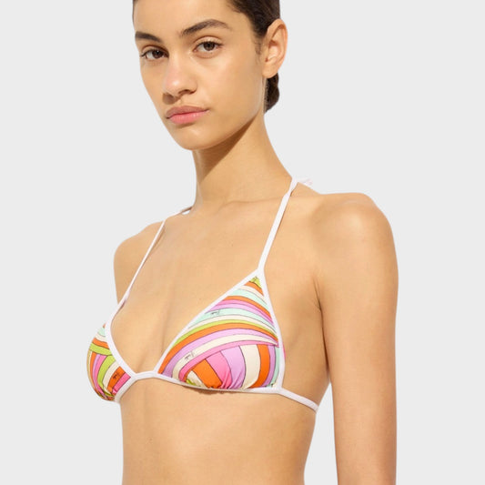 Pucci Triangle Bikini Top