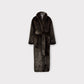 Balenciaga Fur Wrapped Long Coat