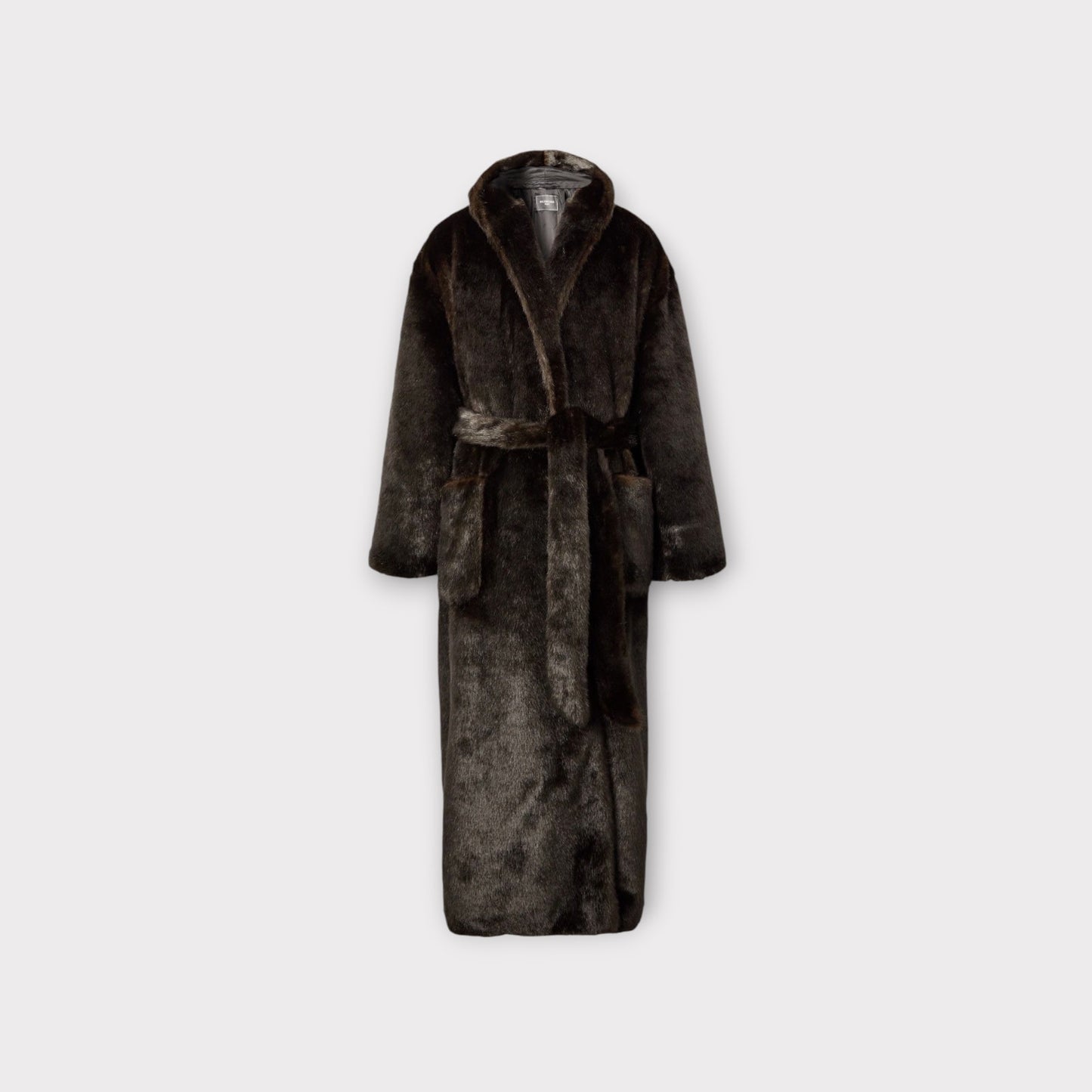 Balenciaga Fur Wrapped Long Coat