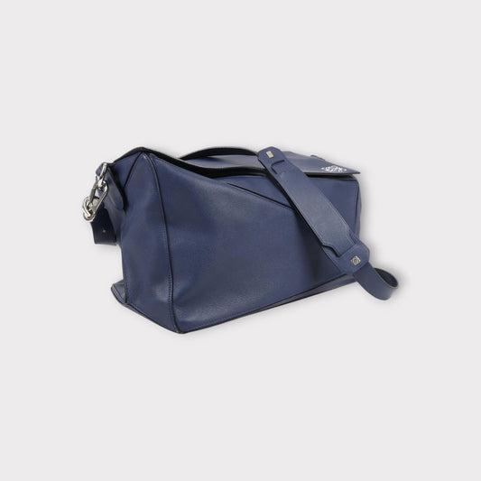 Loewe Bag, Blue, Puzzle Xl Bag in Classic Calf Leather