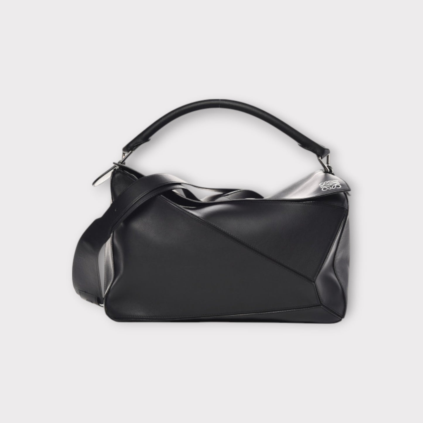 Loewe Bag, Black, Puzzle XL Bag in Calf Leather NS