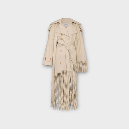 Loewe Long Fringe Trench Coat