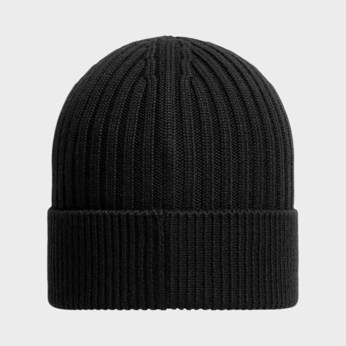 Moncler Grenoble Wool Ribbed Logo Beanie