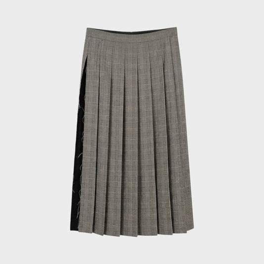 Comme des Garcons Wool Glen Check Skirt