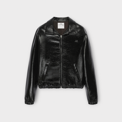 Courreges Vinyl Bomber Jacket