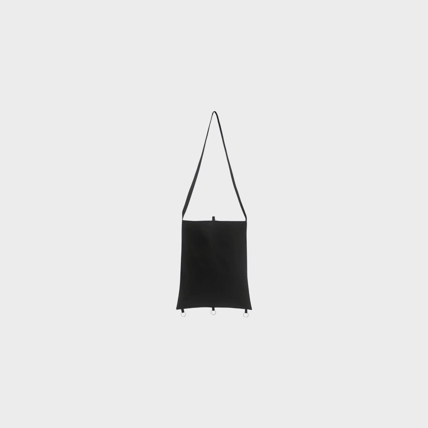 Raf Simons Tote Bag, Black, Cotton Tote Bag w/ Red Print and Rings