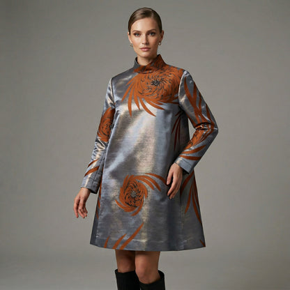 Undercover Metallic Satin Dress
