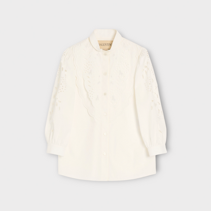 Valentino Cotton Embroidered Shirt