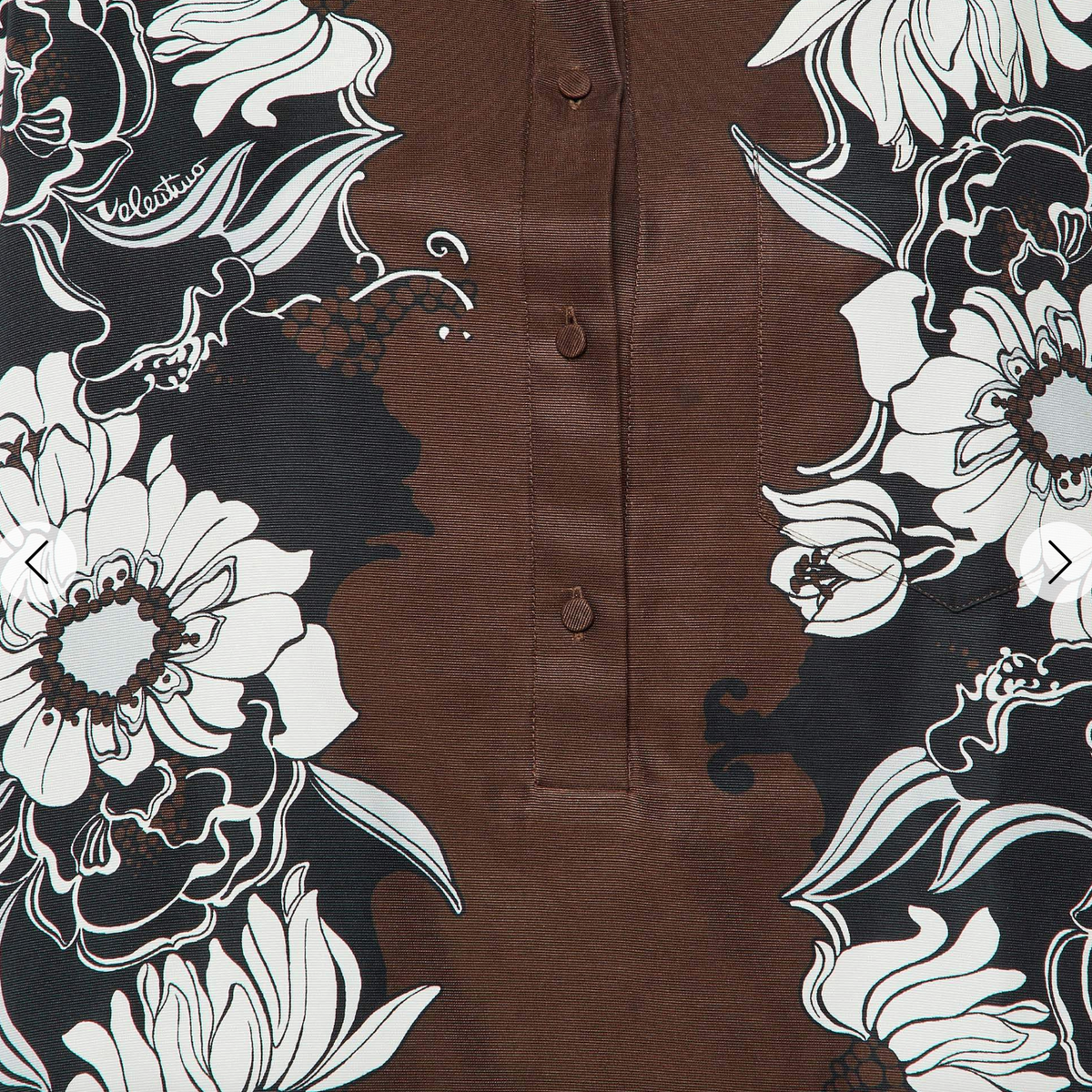 Valentino Cotton & Silk Mini Shirt Dress