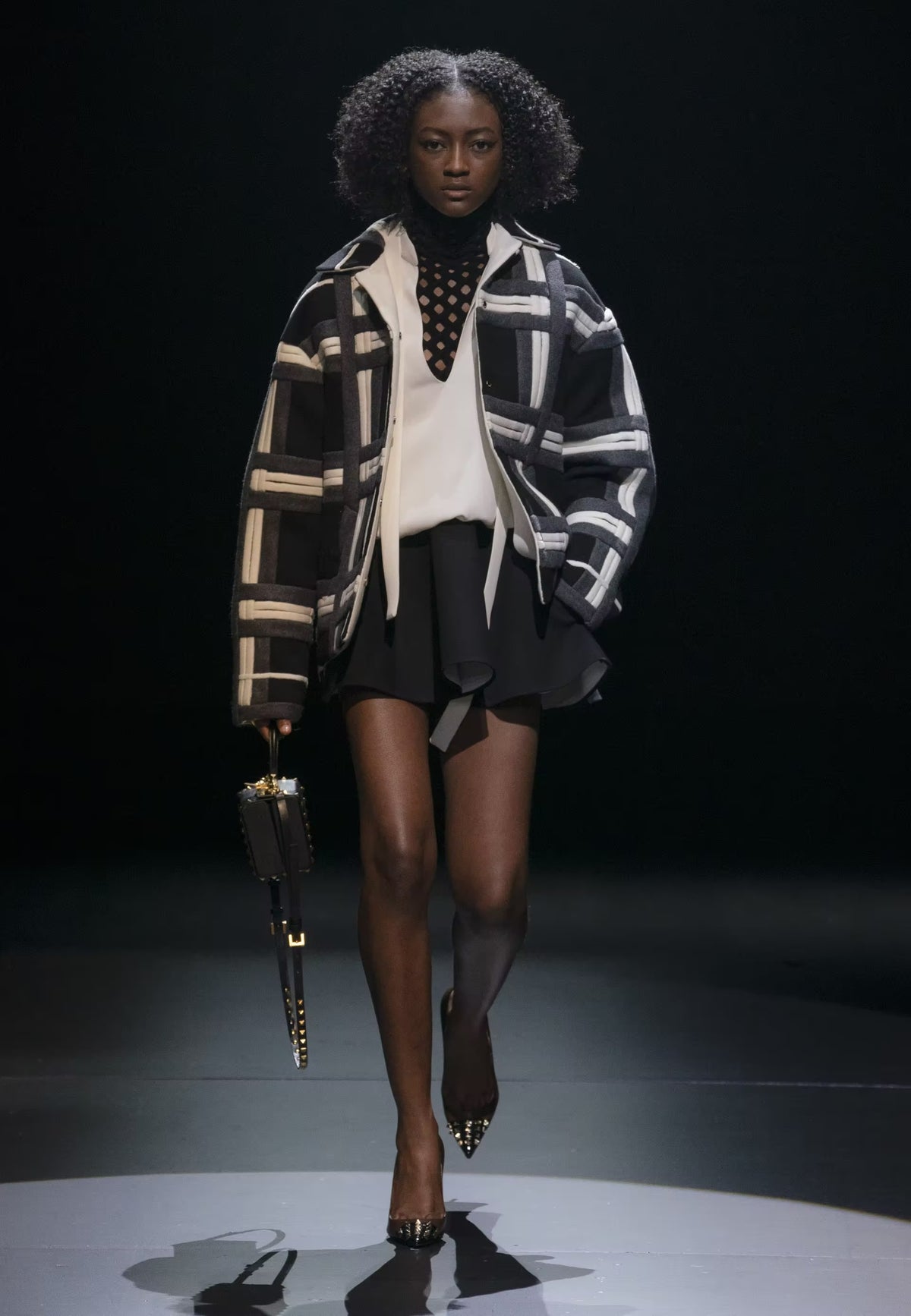Valentino Patchwork Notch Blazer