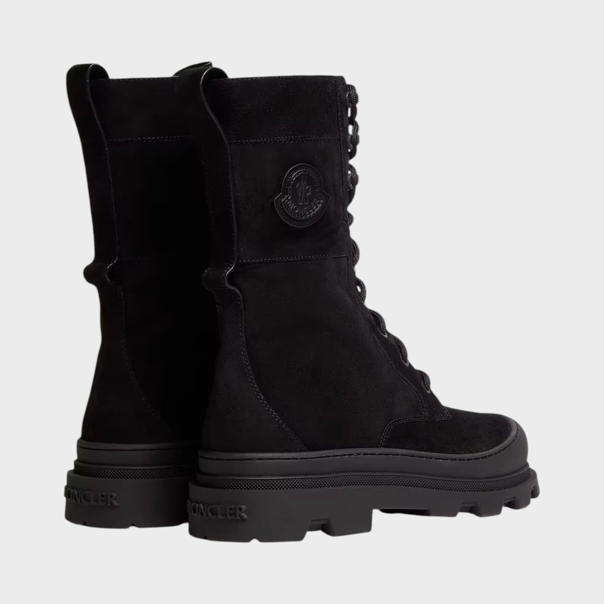 Moncler Grenoble Vera High Suede Lace-Up Boots