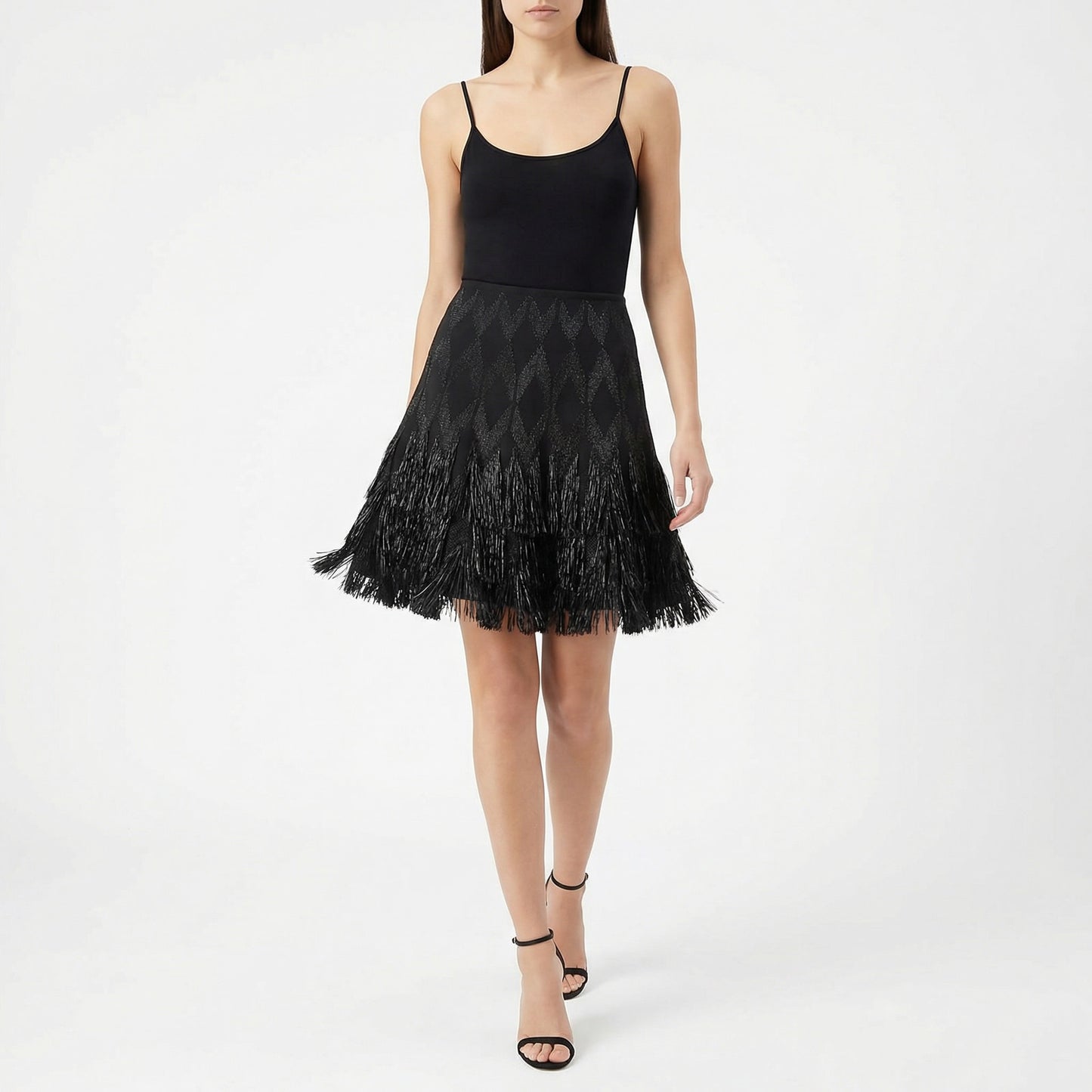 Alaïa Rappa Nui Raffia Fringe Skirt